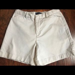 Khaki high waisted shorts